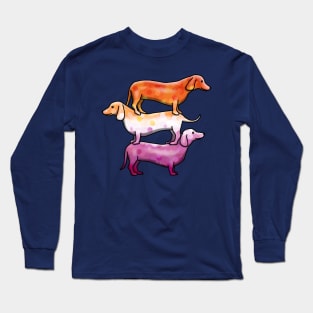 Wiener Goggies Lesbian Long Sleeve T-Shirt